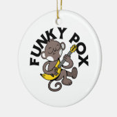 Monkey Pox Funky Pox Keramik Ornament (Links)