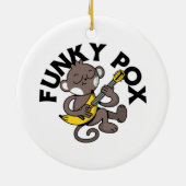 Monkey Pox Funky Pox Keramik Ornament (Hinten)