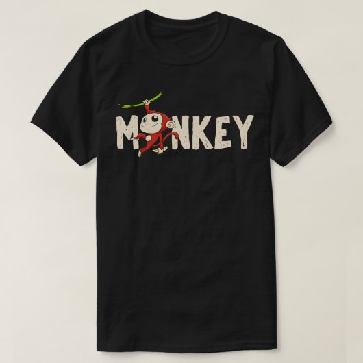 Monkey Primat Ape T-Shirt (Design vorne)