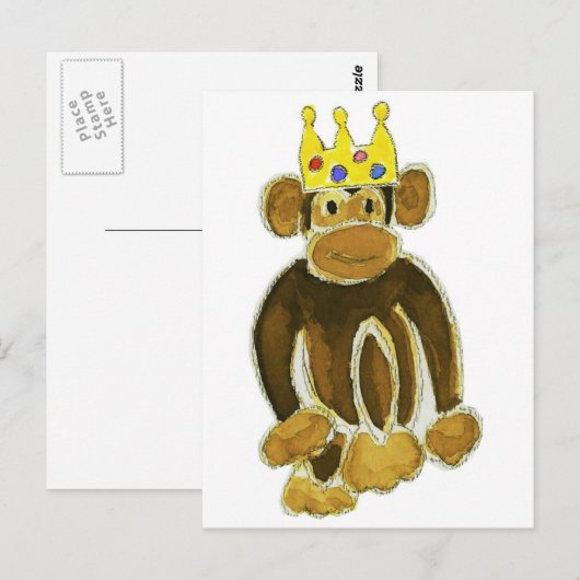 Monkey Prince Postkarte (Vorne/Hinten)
