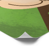 Monkey Print Kids Jungfrau Safari Poster (Ecke)