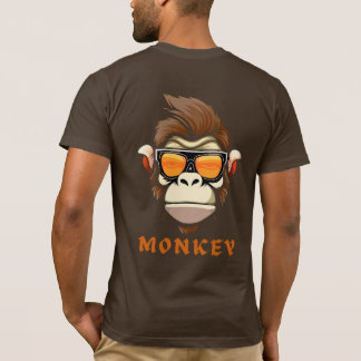 monkey  printed T-Shirt