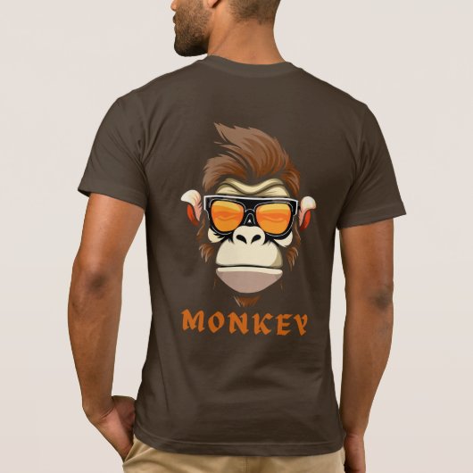 monkey  printed T-Shirt (Rückseite)