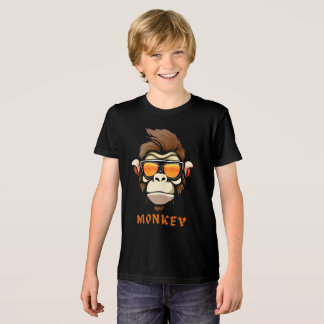 Monkey printed Tri-Blend shirt