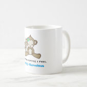 Monkey Pun Niedlich Kawaii Funny Kaffeetasse (VorderseiteRechts)