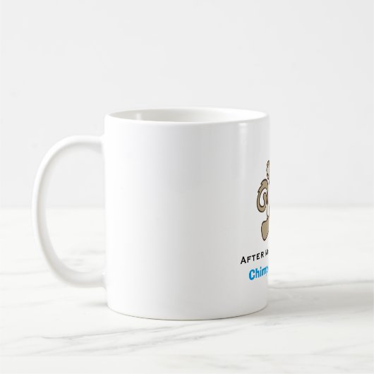 Monkey Pun Niedlich Kawaii Funny Kaffeetasse (Links)
