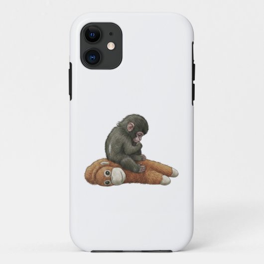 Monkey Punch, Baby Monkey Orang-Utan Umarmen Case-Mate iPhone Hülle (Rückseite)