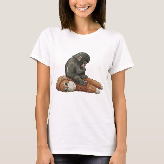Monkey Punch, Baby Monkey Orangutan Hug  T-Shirt (Vorderseite)