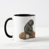 Monkey Punch, Baby Monkey Orangutan Hug  Tasse (Links)