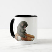 Monkey Punch, Baby Monkey Orangutan Hug  Tasse (Vorderseite Links)