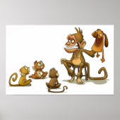 Monkey Puppet Show Poster (Vorne)