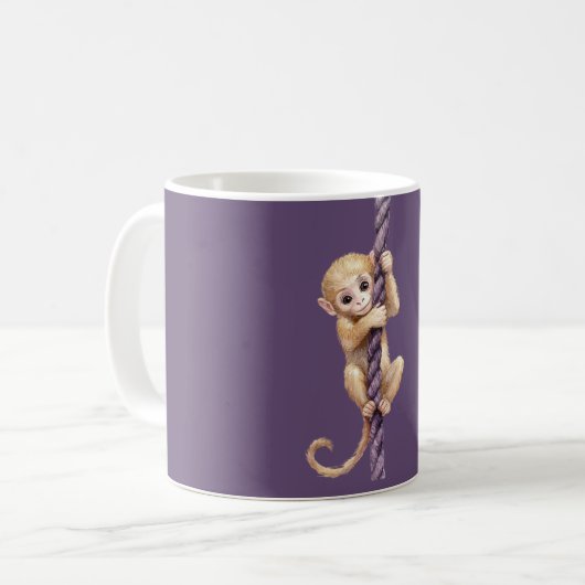 Monkey Purple Rope Kaffeetasse (Vorderseite Links)