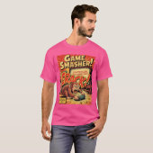 Monkey Rage Gamer Retro Comic Console Funny Video T-Shirt (Vorne ganz)