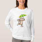Monkey Rain Umbrella T-Shirt (Vorderseite)