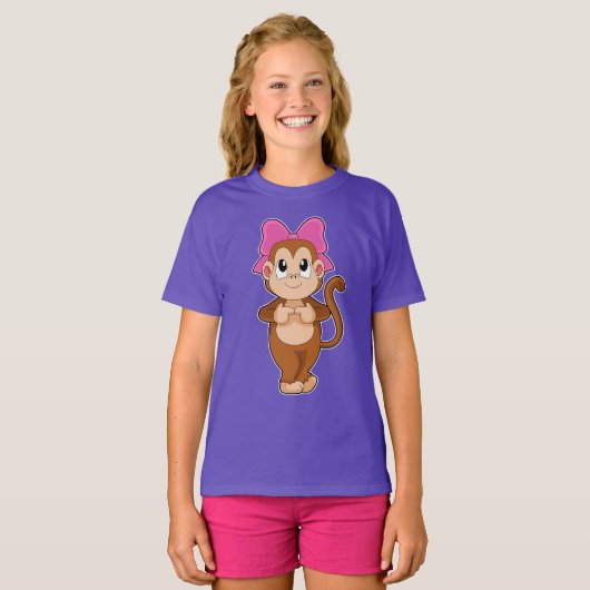 Monkey Ribbon T-Shirt (Vorne ganz)