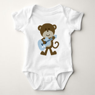 Monkey Rocker Gitarrist Baby Strampler