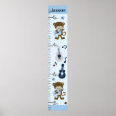 Monkey Rocker Growth Chart Behalte bei 8x44! Poster (Vorne)