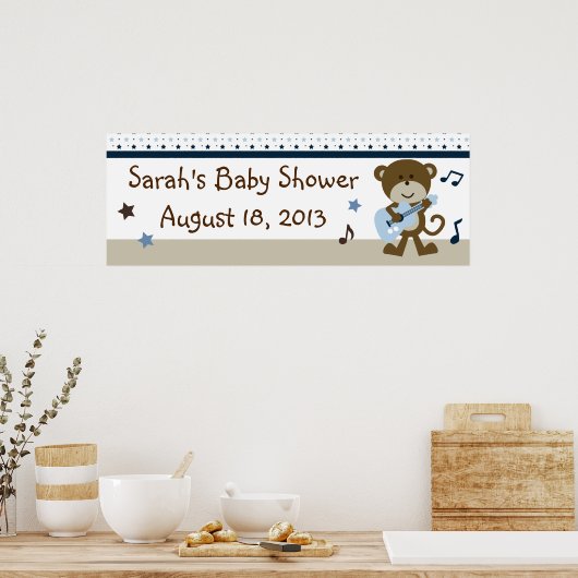 Monkey Rocker/Rock und Roll Poster/Banner Poster (Küche)