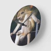 Monkey Runde Wanduhr (Winkel)
