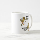 Monkey See Monkey Poo Kaffeetasse (VorderseiteRechts)