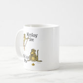 Monkey See Monkey Poo Kaffeetasse (Vorderseite Links)