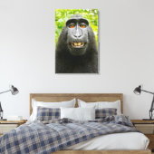 Monkey Selfie Leinwanddruck (Insitu (Schlafzimmer))