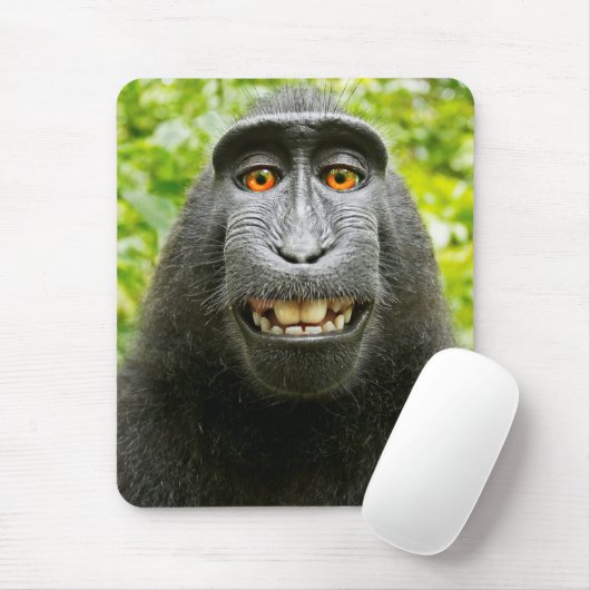 Monkey Selfie Mousepad (Mit Mouse)
