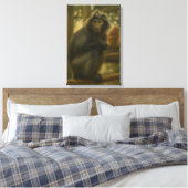 Monkey - Serene Wildlife Art Leinwanddruck (Insitu (Schlafzimmer))