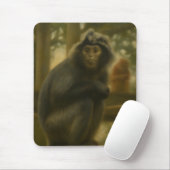 Monkey - Serene Wildlife Art Mousepad (Mit Mouse)