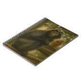 Monkey - Serene Wildlife Art Notizblock (Linke Seite)