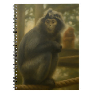 Monkey - Serene Wildlife Art Notizblock