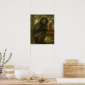 Monkey - Serene Wildlife Art Poster (Küche)