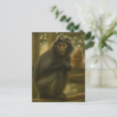 Monkey - Serene Wildlife Art Postkarte (Stehend Vorderseite)