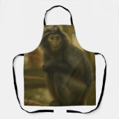 Monkey - Serene Wildlife Art Schürze (Vorderseite)