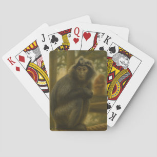 Monkey - Serene Wildlife Art Spielkarten