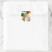 Monkey Shine 1. Geburtstagsgeschenke Runder Aufkleber (Tasche)