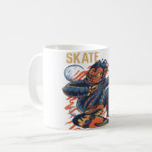 MONKEY SKATE KAFFEETASSE (Vorderseite Links)