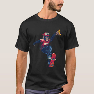 Monkey Skateboarding Skater mit Spaß Pro Skateb T-Shirt
