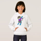 Monkey Skier Hoodie (Vorne ganz)