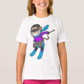 Monkey Skier T-Shirt (Vorderseite)