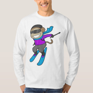 Monkey Skier T-Shirt