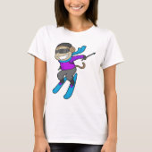 Monkey Skier T-Shirt (Vorderseite)