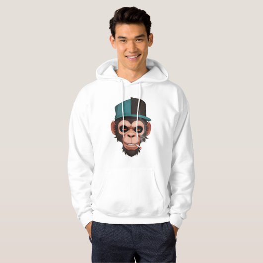 Monkey smokes hoodie (Vorne ganz)