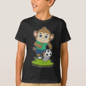 Monkey Soccer player Soccer T-Shirt (Vorderseite)