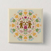 Monkey-Socken im Volksgarten Button (Vorderseite)