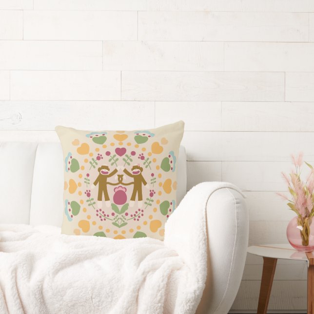 Monkey-Socken im Volksgarten Kissen (Liege)