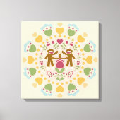 Monkey-Socken im Volksgarten Leinwanddruck (Vorderseite)