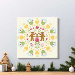 Monkey-Socken im Volksgarten Leinwanddruck