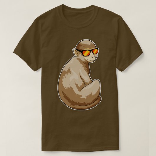 Monkey-Sonnenbrille T-Shirt (Design vorne)