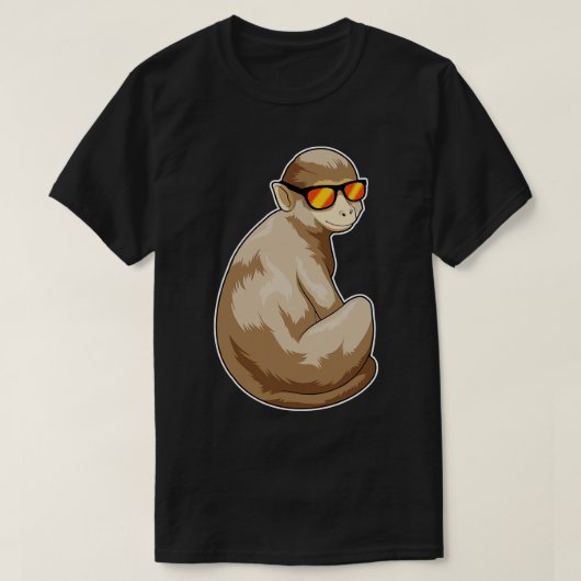 Monkey-Sonnenbrille T-Shirt (Design vorne)
